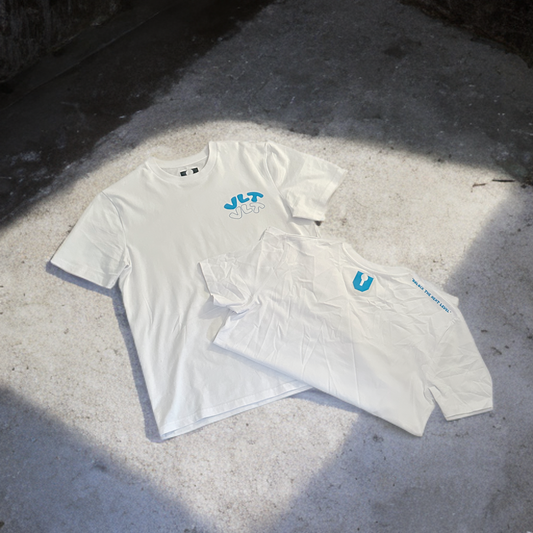 White VLT tee