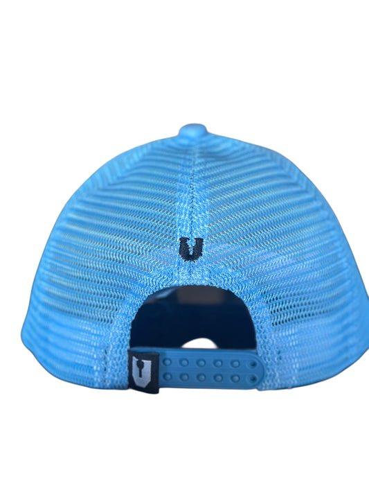 Baby blue v cap